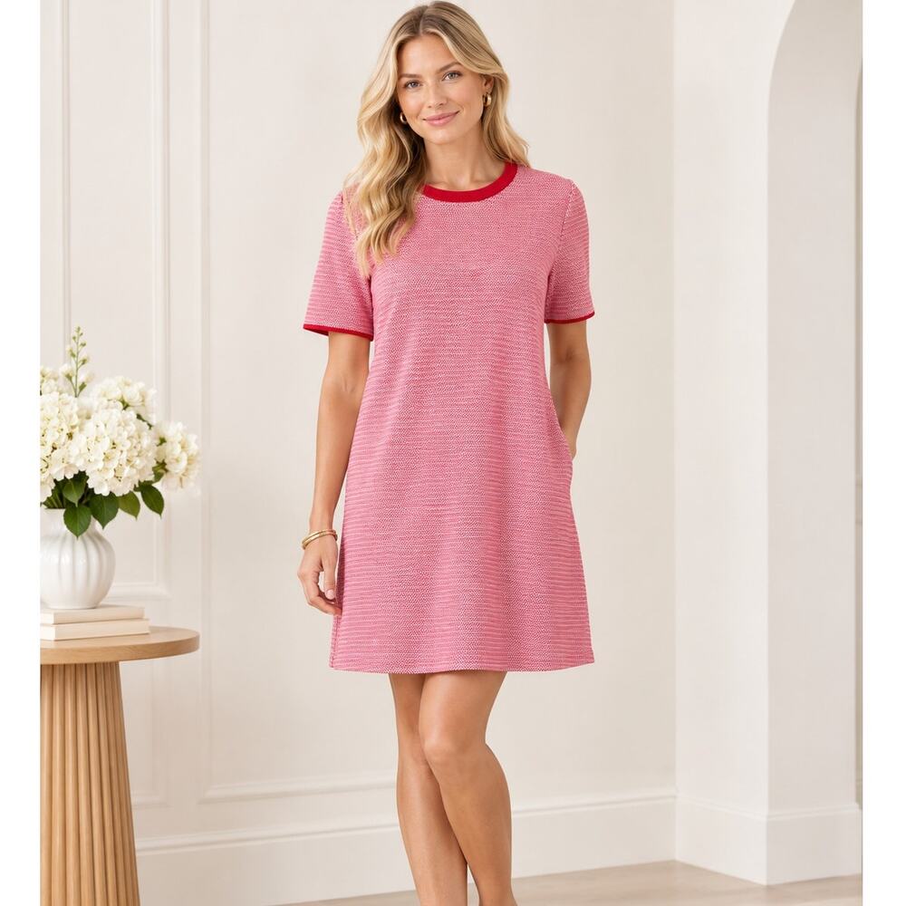 Draper James Textured Shift Sweaterdress Size Large